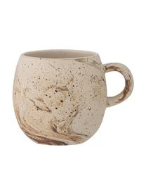 Handgemachte Tasse Stacy mit effektvoller Glasur, Steingut, Beige, Brauntöne, Ø 9 x H 8 cm, 250 ml