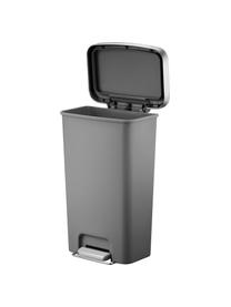 Pattumiera con ruote integrate Hana, Plastica, Grigio opaco, Larg. 41 x Alt. 65 cm
