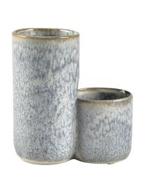 Stiftehalter Thine aus Steingut mit Glasur, Steingut, Blautöne mit dunklem Rand, B 13 x H 14 cm