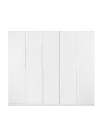 Drehtürenschrank Mia in Weiß, 5-türig, Holzwerkstoff, beschichtet, Holz, Weiß, B 226 x H 210 cm