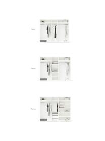 Szafa modułowa Charlotte, 5-drzwiowa, różne warianty, Korpus: płyta wiórowa pokryta mel, Biały, S 250 x W 200 cm, Basic