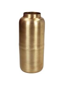 Jarrón decorativo Simply, Metal recubierto, Dorado, Ø 8 x Al 19 cm