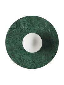 Wand- und Deckenleuchte Cehlani aus grünem Marmor, Lampenschirm: Opalglas, Grün, marmoriert, Ø 28 x H 16 cm