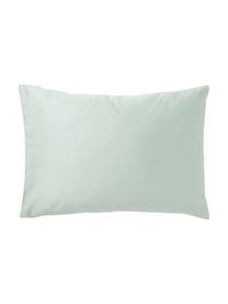 Taie d'oreiller en satin de coton Comfort, Vert sauge, larg. 50 x long. 70 cm