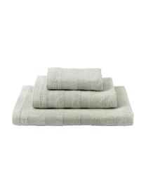 Lot de serviettes en coton Camila, 3 élém., 100 % coton
Grammage léger, 400 g/m²

Le matériau est certifié STANDARD 100 OEKO-TEX®, 3883CIT, CITEVE, Vert sauge, Lot de différentes tailles