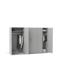 Modularer Drehtürenschrank Simone, 300 cm Breite, mehrere Varianten, Korpus: Spanplatte, FSC-zertifizi, Holz, Grau, Basic Interior, Höhe 200 cm