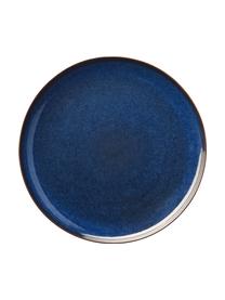 Snídaňové talíře Midnight, 6 ks, Kamenina, Tmavě modrá, Ø 21 cm, V 1 cm