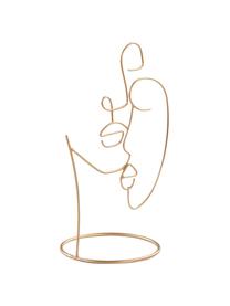 Decoratief object Halo, Gecoat metaal, Messingkleurig, B 19 x H 28 cm