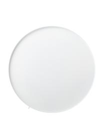 Plateau décoratif rond en blanc Circle, Acier inoxydable, revêtement par poudre, Blanc, mat, Ø 40 cm