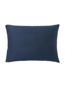 Funda de almohada de satén Comfort, Azul oscuro, An 45 x L 110 cm