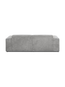 Divano 3 posti in velluto a coste Melva, Rivestimento: velluto a coste (92% poli, Struttura: legno di pino massiccio, , Piedini: plastica, Velluto a coste grigio, Larg. 238 x Prof. 101 cm