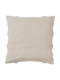 Poszewka na poduszkę z perkalu z tuftowaną dekoracją Faith, 100% bawełna, Beżowy, S 50 x D 50 cm