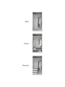 Modulární skříň s otočnými dveřmi Charlotte, šířka 100 cm, více variant, Šedá, Interiér Basic, Š 100 x V 200 cm
