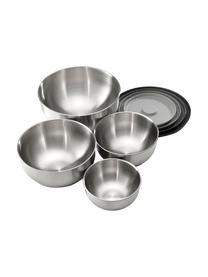 Set de bols avec couvercles Nest, 4 pièces, Couleur argentée, Lot de différentes tailles