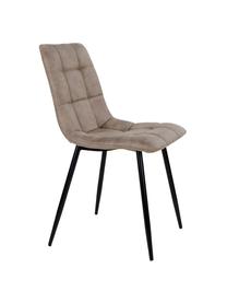 Čalouněná židle z mikrovlákna Middleton, Světle hnědá, Š 44 cm, H 55 cm