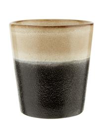 Handgemachte XS Becher 70's, 6er-Set, Steingut, Erdtöne, Ø 8 x H 8 cm, 200 ml