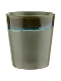 Sada ručně vyrobených pohárků XS v retro stylu 70's, 6 dílů, Keramika, Růžová, béžová, modrá, Ø 8 cm, V 8 cm, 200 ml