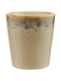 Handgemachte XS Becher 70's, 6er-Set, Steingut, Erdtöne, Ø 8 x H 8 cm, 200 ml