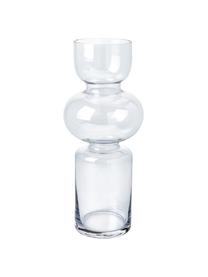 Mondgeblazen glazen vaas Clea, Glas, Blauw, Ø 13 x H 30 cm