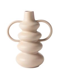 Jarrón en forma orgánica de diseño Luvi, Gres, Beige, Ø 6 x Al 35 cm