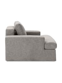 Fotel Russell, Tapicerka: 100% bawełna Dzięki tkani, Stelaż: lite drewno sosnowe z cer, Nogi: tworzywo sztuczne, Szara tkanina, S 103 x W 77 cm