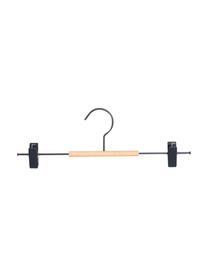 Kleerhanger Adult Clip, 5 stuks, Hout, gepoedercoat staal, Blauwgrijs, B 35 x H 12 cm