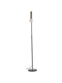 Lampa do czytania ze szklanym kloszem Wilson, Czarny, odcienie mosiądzu, S 28 x W 151 cm