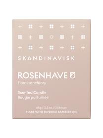 Świeca zapachowa Rosenhave (róża, czarny bez, geranium), Blady różowy, Ø 6 x W 8 cm