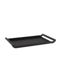 Massives Serviertablett Charlie, Metall, beschichtet, Schwarz, L 50 x B 30 cm