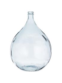 Vloervaas Drop van gerecycled glas, Gerecycled glas, Blauw, Ø 40 x H 56 cm