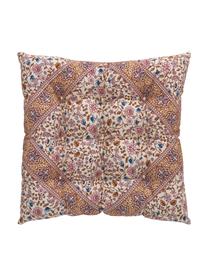Baumwoll-Sitzkissen Lilou mit Paisley-Muster, Bezug: 100% Baumwolle, Rottöne, B 40 x L 40 cm