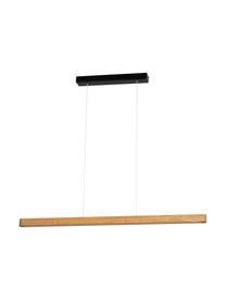Lámpara de techo LED de pino Forestier, Pantalla: madera de pino con certif, Anclaje: metal recubierto, Cable: plástico, Madera de pino, negro, An 90 x Al 7 cm