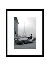 Impresión digital enmarcada France 1947, Parte trasera: fibras de densidad media, Negro, blanco, An 35 x Al 45 cm