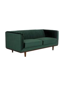 Canapé 2 places en velours Dante, Velours vert, larg. 174 x prof. 87 cm