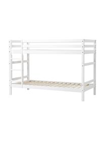Stapelbed Eco Dream van grenenhout, 90 x 200 cm, Massief grenenhout, FSC-gecertificeerd, multiplex, Wit, B 90 x L 200 cm
