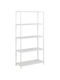 Étagère industrielle métal blanc Neptun, Métal, laqué, Blanc, larg. 70 x haut. 150 cm
