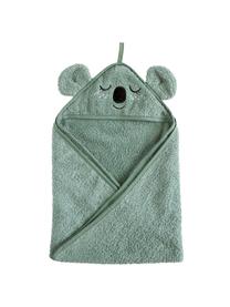 Toalla capa bebé de algodón orgánico Koala, 100% algodón ecológico con certificado GOTS, Gris verdoso, An 72 x L 72 cm