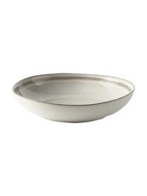 Suppenteller Cia mit reaktiver Glasur, 4 Stück, Steingut, Beige, Ø 21 x H 5 cm