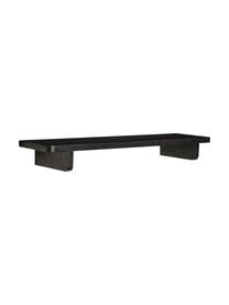 Holz-Wandregal Poke, Eichenholzfurnier, FSC-zertifiziert, Schwarz, B 80 x H 9 cm