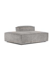 Chaise longue module Lennon van corduroy, Bekleding: corduroy (92% polyester, , Frame: massief grenenhout, multi, Poten: kunststof, Corduroy grijs, B 150 x H 68 cm, rugleuning rechts