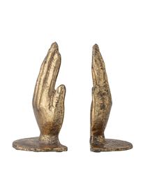 Boekensteun Bookend, 2-delig, Metaalkleurig, Goudkleurig, B 15 x H 18 cm