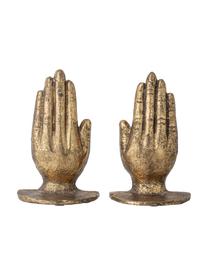 Boekensteun Bookend, 2-delig, Metaalkleurig, Goudkleurig, B 15 x H 18 cm