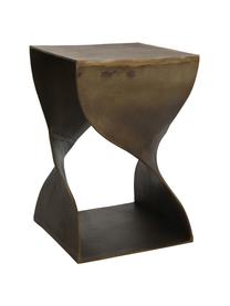 Metall-Beistelltisch Twist in Bronzefarben, Metall, beschichtet, Bronzefarben, B 36 x H 55 cm