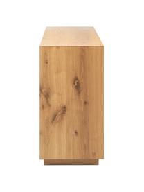 Sideboard Noel aus Eschenholzfurnier, Mitteldichteholzfaserplatte (MDF) mit Eschenholzfurnier, Braun, B 180 x H 79 cm