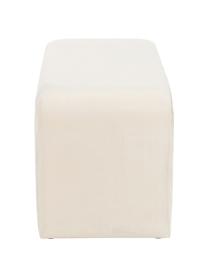 Čalouněná lavice ze sametu Penelope, Krémově bílá, Š 110 cm, V 46 cm