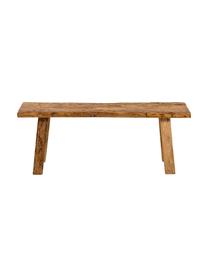 Ławka z drewna tekowego z recyklingu Decorative, Naturalne drewno tekowe, Drewno tekowe, S 120 x W 45 cm