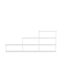 Scaffale da parete Stairny, Acciaio verniciato a polvere, Bianco, Larg. 120 x Alt. 48 cm