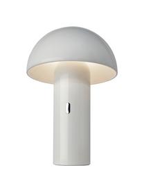 Lámpara de mesa pequeña LED regulable Svamp, portátil, Pantalla: plástico, Blanco, Ø 16 x Al 25 cm