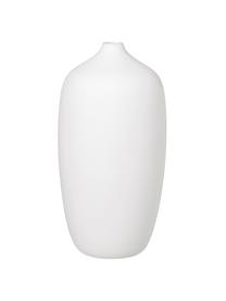 Grand vase céramique Ceola, Céramique, Blanc, Ø 13 x haut. 25 cm