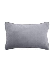 Sametový povlak na polštář Dana, 100% bavlněný samet, Šedá, Š 30 cm, D 50 cm